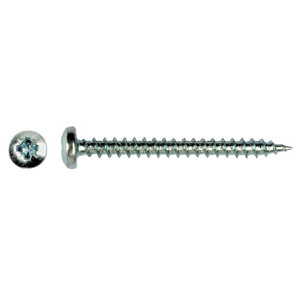 pgb-Europe PGB-FASTENERS | Spaanplaatschroef panhead Ø 3,0x30 Zn Pz1 PGWCZV001003000303
