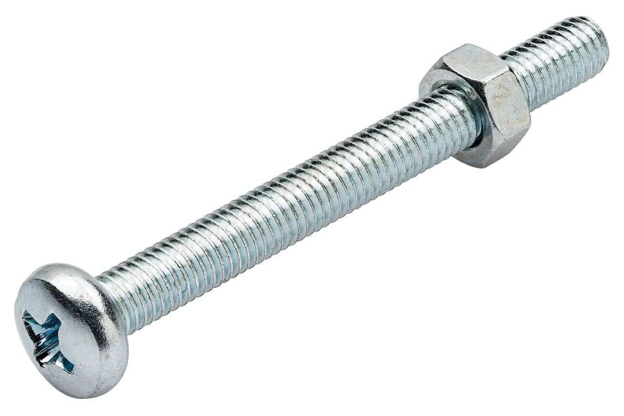 Homefix Metaalschroef Vz Ck PH3 + Moer M6X40 | 6 stuks - 6701.50.10200