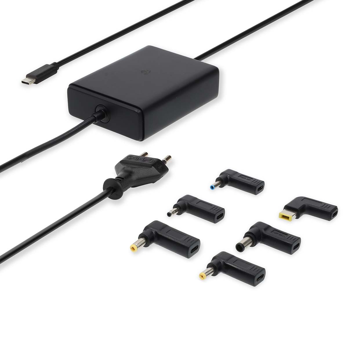 Nedis Notebook-Adapter | GaN | 65 W | 5 9 12 15 20 V DC | 2.4 3.0 3.25 A | Gebruikt voor: Notebook Smartphone Tablet | Euro Type-C
