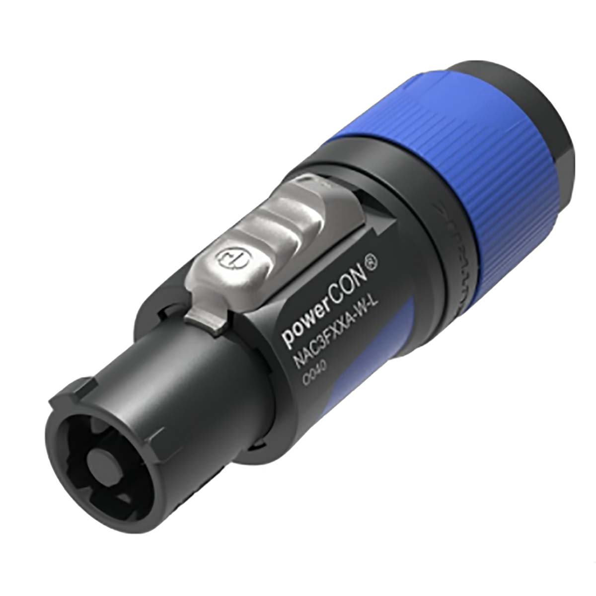 Neutrik Afsluitbare kabelconnector, power-in, schroefklemmen, blauw - NTR-NAC3FXXAWL