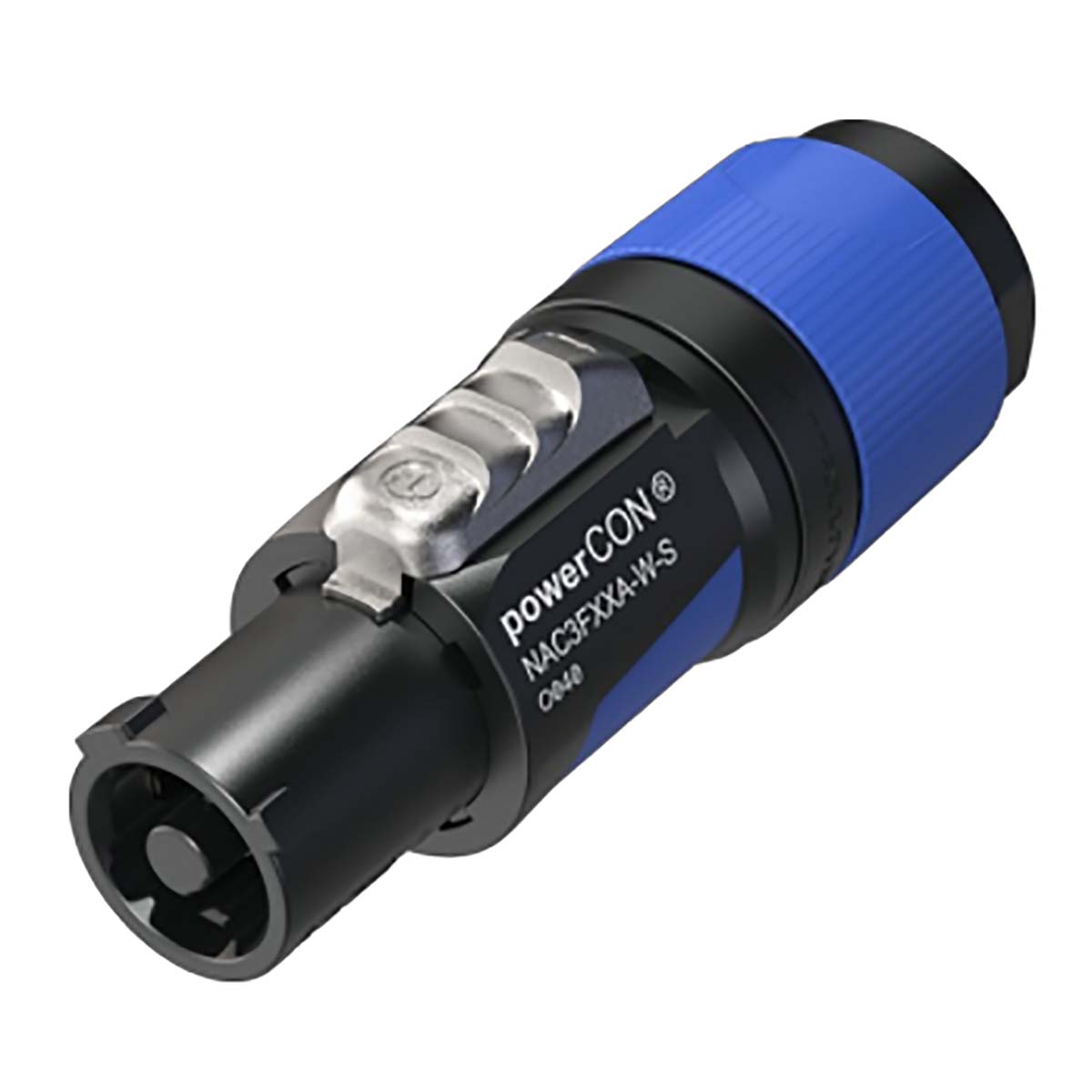 Neutrik Afsluitbare kabelconnector, power-in, schroefklemmen, blauw - NTR-NAC3FXXAWS