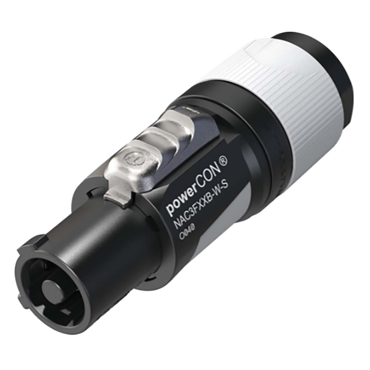 Neutrik NAC3FXXB-W-S vergrendelbare AC-netkabelconnector - NTR-NAC3FXXBWS