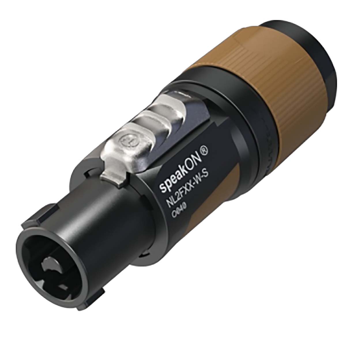 Neutrik 2-polige kabelconnector, klauwplaat type trekontlasting - NTR-NL2FXX-W-S