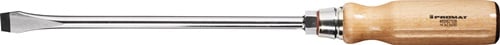 Promat Schroevendraaier | snedebreedte 14 mm | klinglengte 250 mm houten greep | ronde kling met zeskantaanzet - 4000827008 - 4000827008