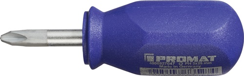 Promat Schroevendraaier | maat PH 2 klinglengte 25 mm | 1-componentengreep | ronde kling - 4000827047 4000827047