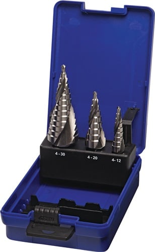 Promat Trapboorset | d. 4-12/4-20/4-30 mm | HSS spiraalgegroefd | 3 delig kunststof cassette - 4000862088 - 4000862088