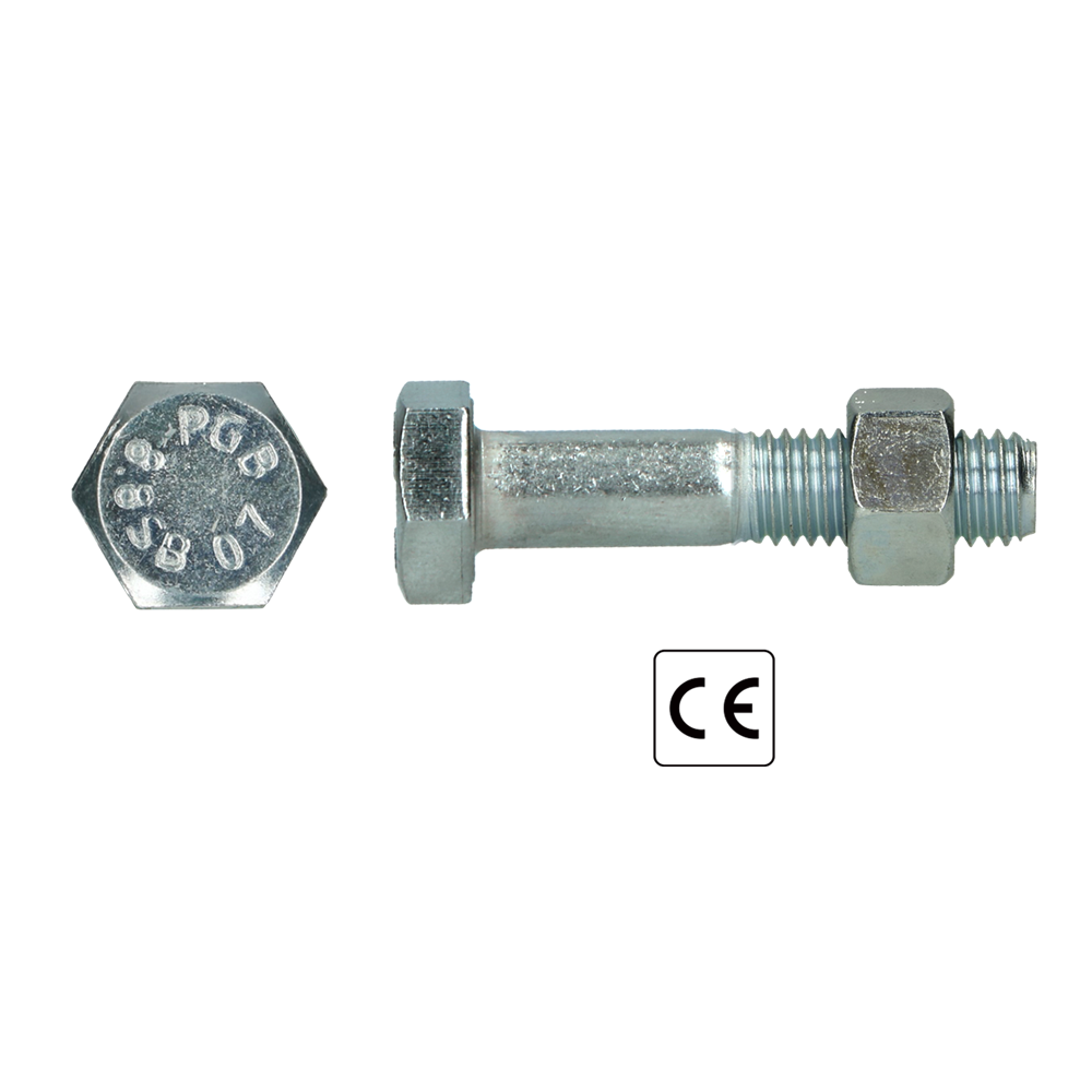 pgb-Europe PGB-FASTENERS | SB-bout CE 8.8 EN15048-1 M16x140 Zn | 25 st P15048801016001403