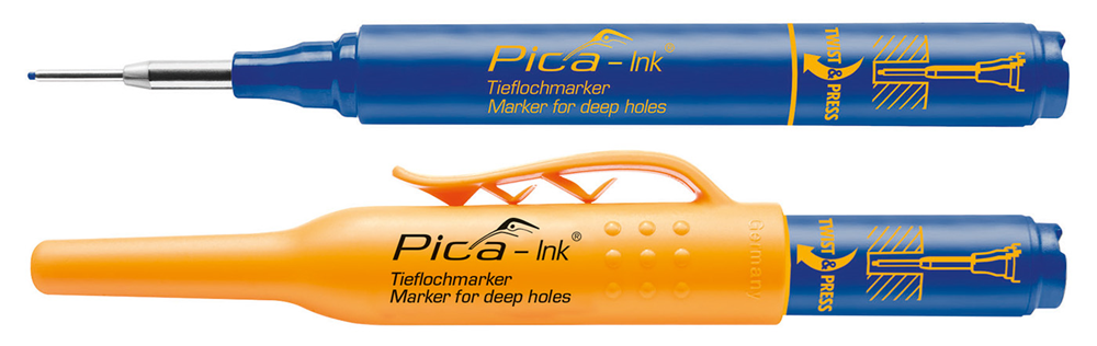 Pica 150/41 Markeerstift voor diepe gaten | Blauw - PI15041