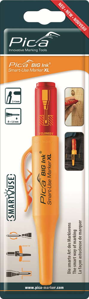 Pica 7040 BIG Ink Markeerstift XL | Rood | Blister PI17040SB