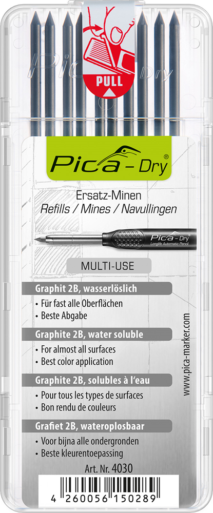 Pica 4030 Dry Navulling | Graphite | Blister - PI4030SB