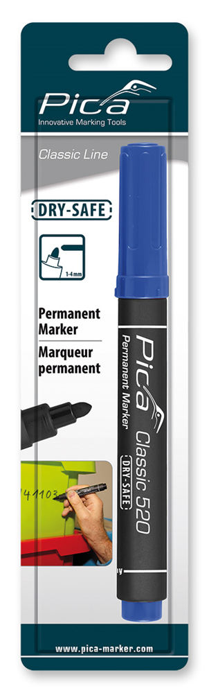 Pica 520 41 Permanent Marker | 1-4mm | Rond | Blauw | Blister PI52041SB