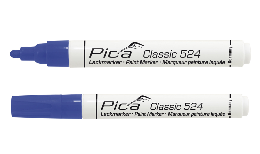 Pica 524 41 Lakmarker | 2-4mm | Ronde tip | Blauw | 10 stuks PI52441