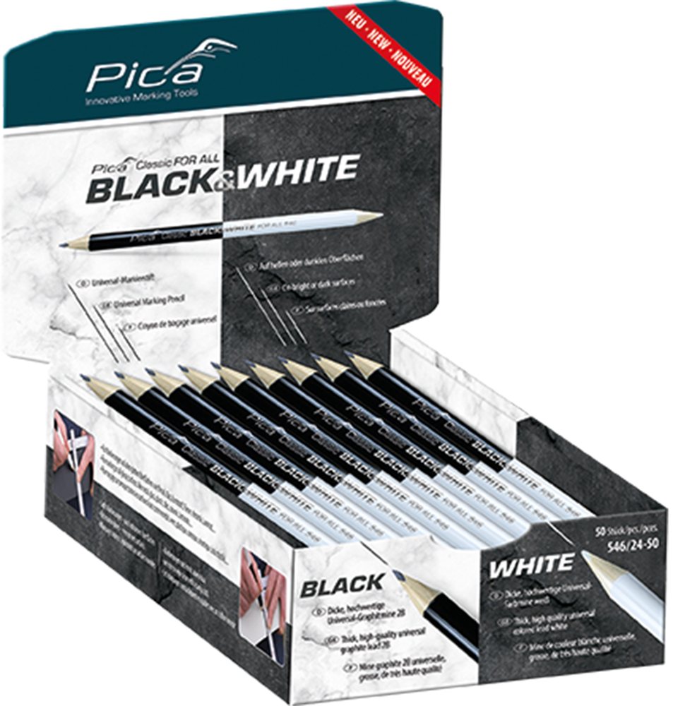 Pica 546/24 Potlood Black & White | 50 stuks - PI54624-50