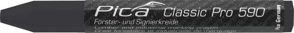 Pica 590 46 Markeerkrijt PRO | 12x120mm | Zwart | 12 stuks PI59046