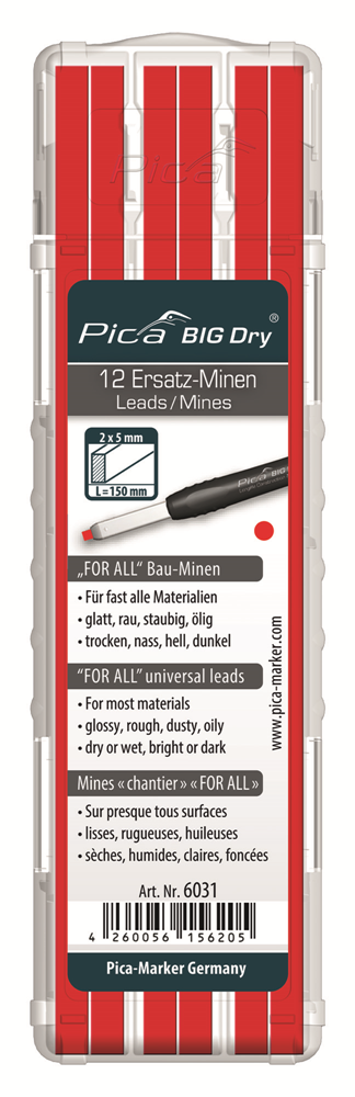 Pica 6031 BIG Dry Navulling FOR ALL | Rood PI6031