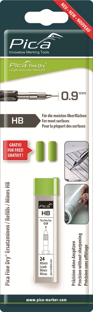 Pica 7030 Fine Dry Navulling | HB | Blister PI7030SB
