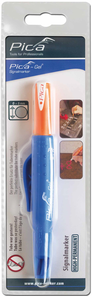 Pica 8080 GEL Signalmarker | Wit | Blister PI8080SB