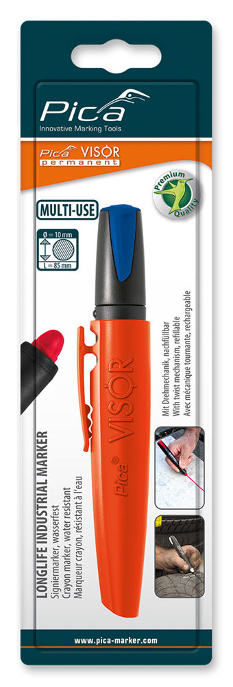 Pica 990 41 VISOR Permanent Marker | Blauw | Blister PI99041SB