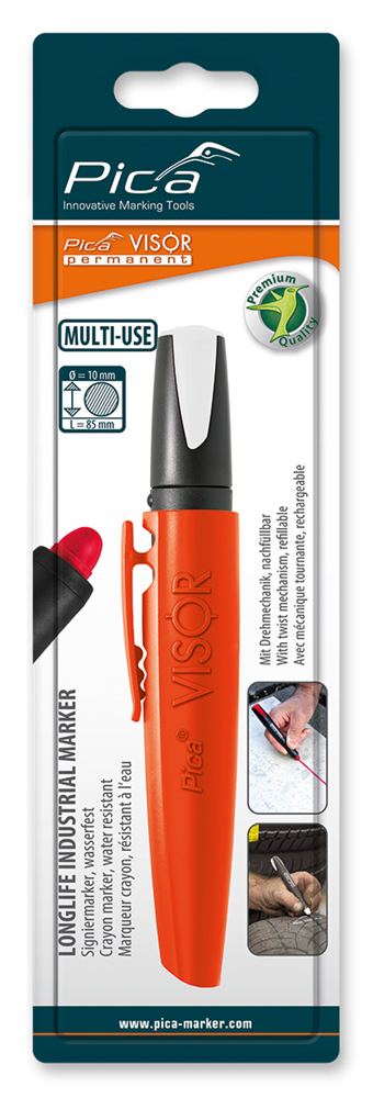 Pica 990 52 VISOR Permanent Marker | Wit | Blister PI99052SB