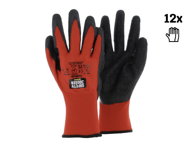 Safety Jogger Werkhandschoenen | 12 Stuks | Zwart | Maat 10 - SW0600010