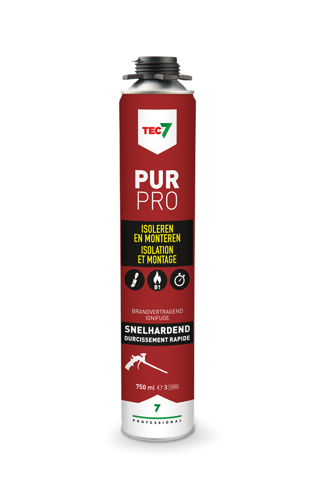 Tec7 Pur Pro Hoog-kwalitatief PU-schuimen 750ml - 670005000 - 670005000