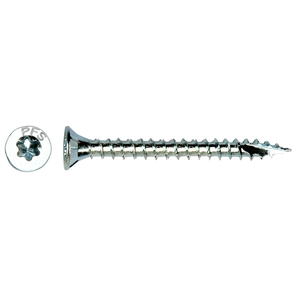 pgb-Europe PFS+ | Spaanplaatschroef PFS+ VZK-T Ø 4,5x50 Zn PFWVTV001004500503