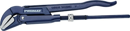 Promat Pijptang | schuine bek | totale lengte 320 mm spanwijdte 0-55 mm | voor buizen 1 inch - 4000810710 4000810710