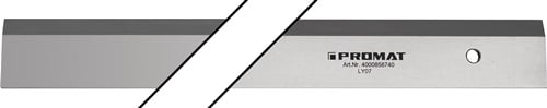 Promat Werkplaatsliniaal | lengte 500 mm | staal | rechtheid 0,2-0,3 mm - 4000858740 4000858740