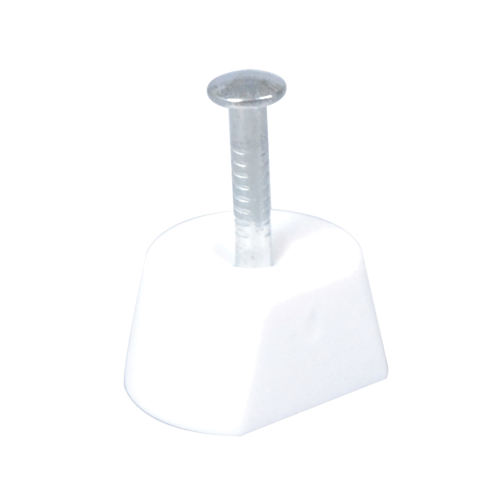 Homefix Plankdrager Met Nagel Wit 10Mm | 16 stuks - 6701.30.40020