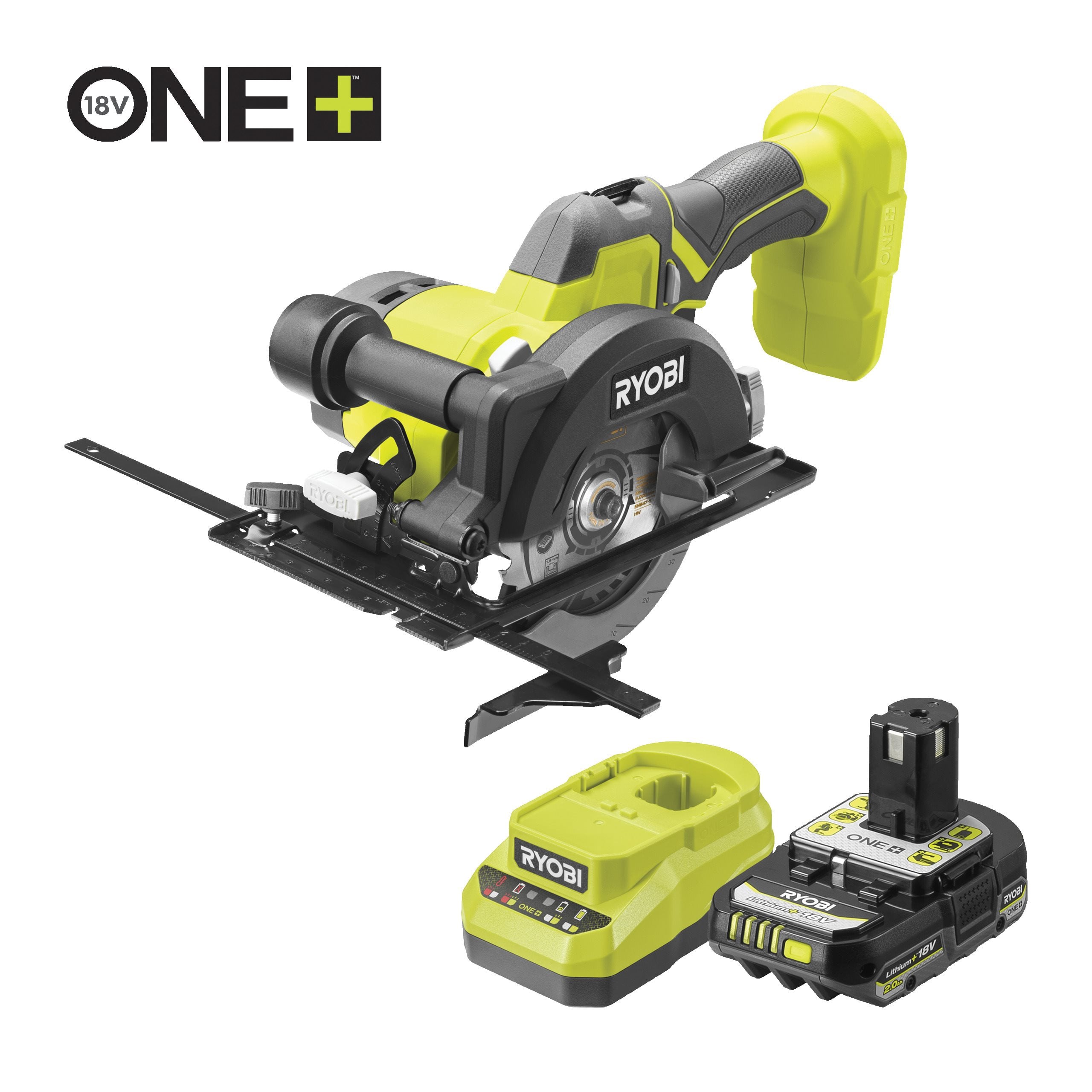 Ryobi R18CS115-1C20GP ONE+™ 18V 115mm Accu Cirkelzaag (incl. 1x 2,0 Ah accu & lader) - 5133006950