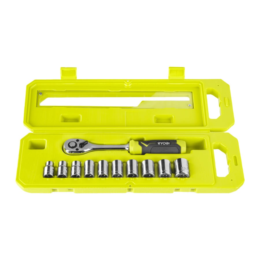 Ryobi RHRS11PC | 11-delige 3 8" ratel en dopsleutelset 5132006068