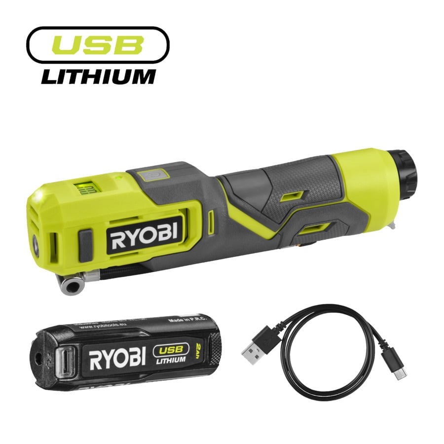 Ryobi RI4-120G | USB Lithium 4V accu inflator (1x 4V 2.0Ah) - 5133006140