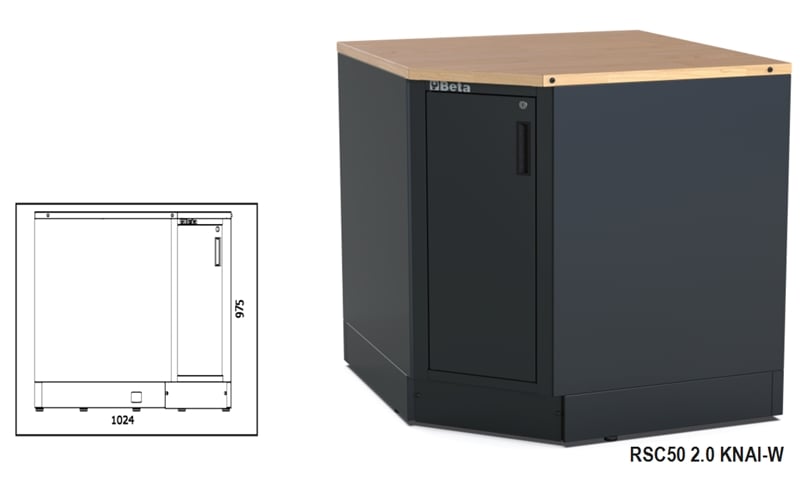 Beta Rsc50 Knai-W Onderste Hoekmodule - 050001337