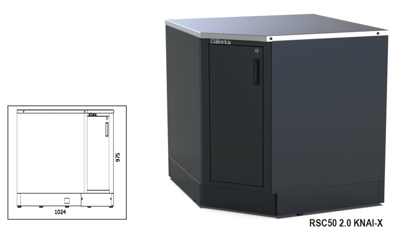 Beta Rsc50 Knai-X Onderste Hoekmodule - 050001338