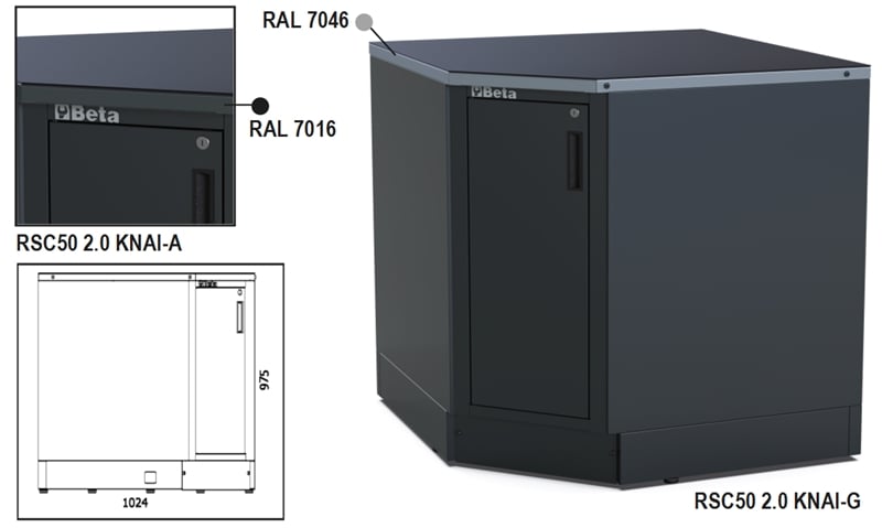 Beta Rsc50 Knai-A Onderste Hoekmodule - 050001345