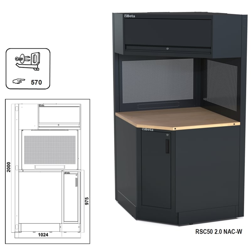 Beta Rsc50 Nac-W Zelfdragende Complete Hoek - 050001327