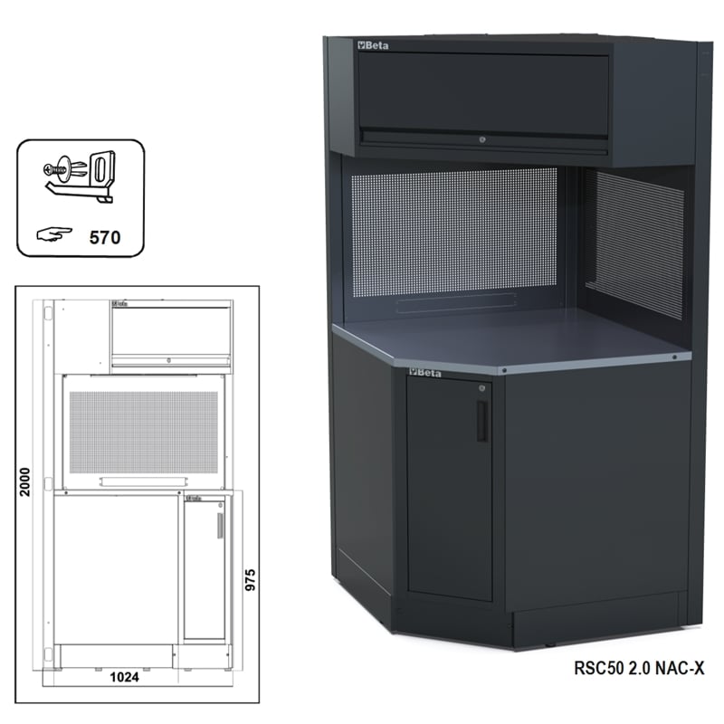 Beta Rsc50 Nac-X Zelfdragende Complete Hoek - 050001328