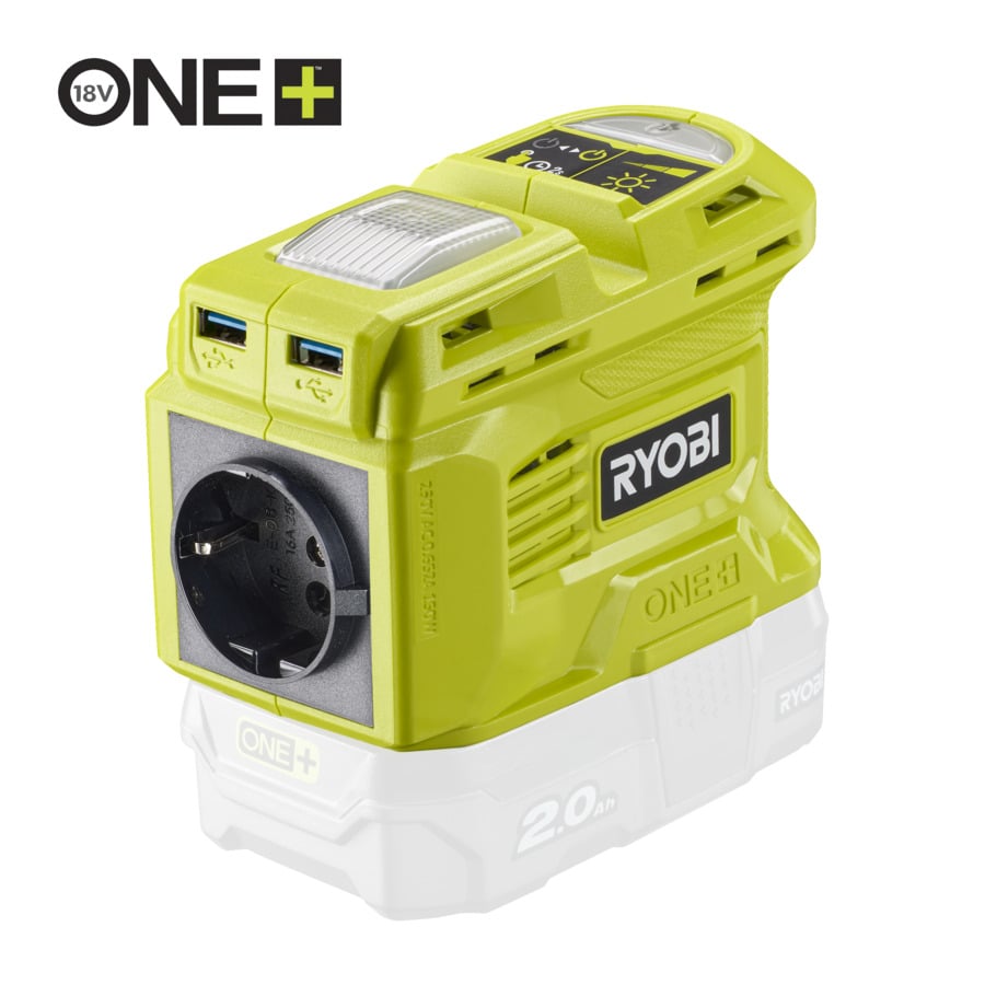 Ryobi RY18BI150B-0 | ONE+ 18V Accu 150W Gen2 omvormer 5133005742