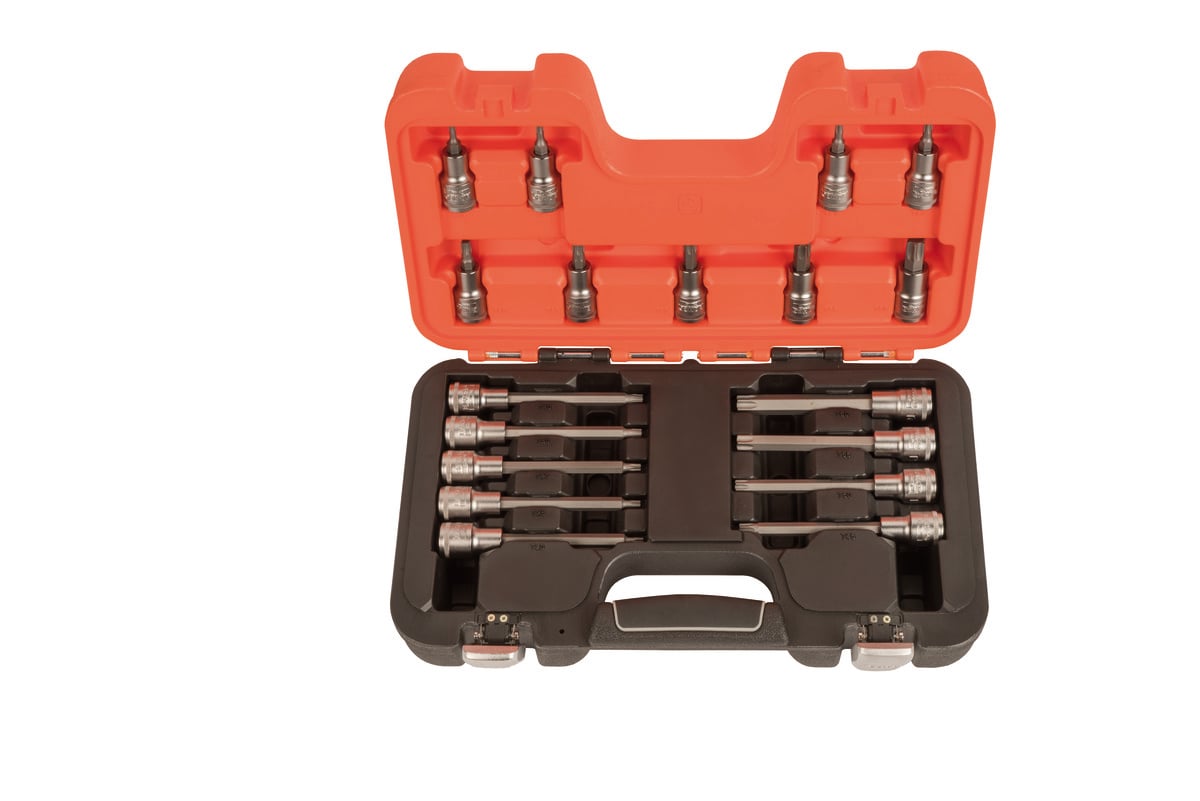 Bahco Schroevendraaierdopsleutels 1 2" | zeskant | TORX bits 18-delig koffer S18TORX
