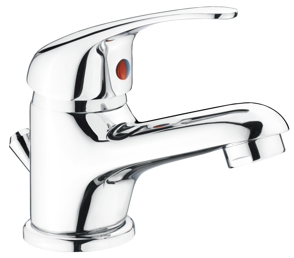 Con:P eengreepsarmatuur "Piccolo" - hoogwaardige messing behuizing - verchroomd / eengreepsmengkraan / badkraan / douche-armatuur / bidetkraan / wastafelarmatuur, SA840