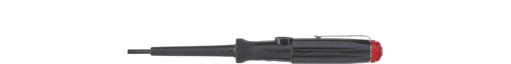 Wiha SB2557 Spanningszoeker 150-250 Volt sleufkop zwart, met clip in blister 3.0 mm - 31771