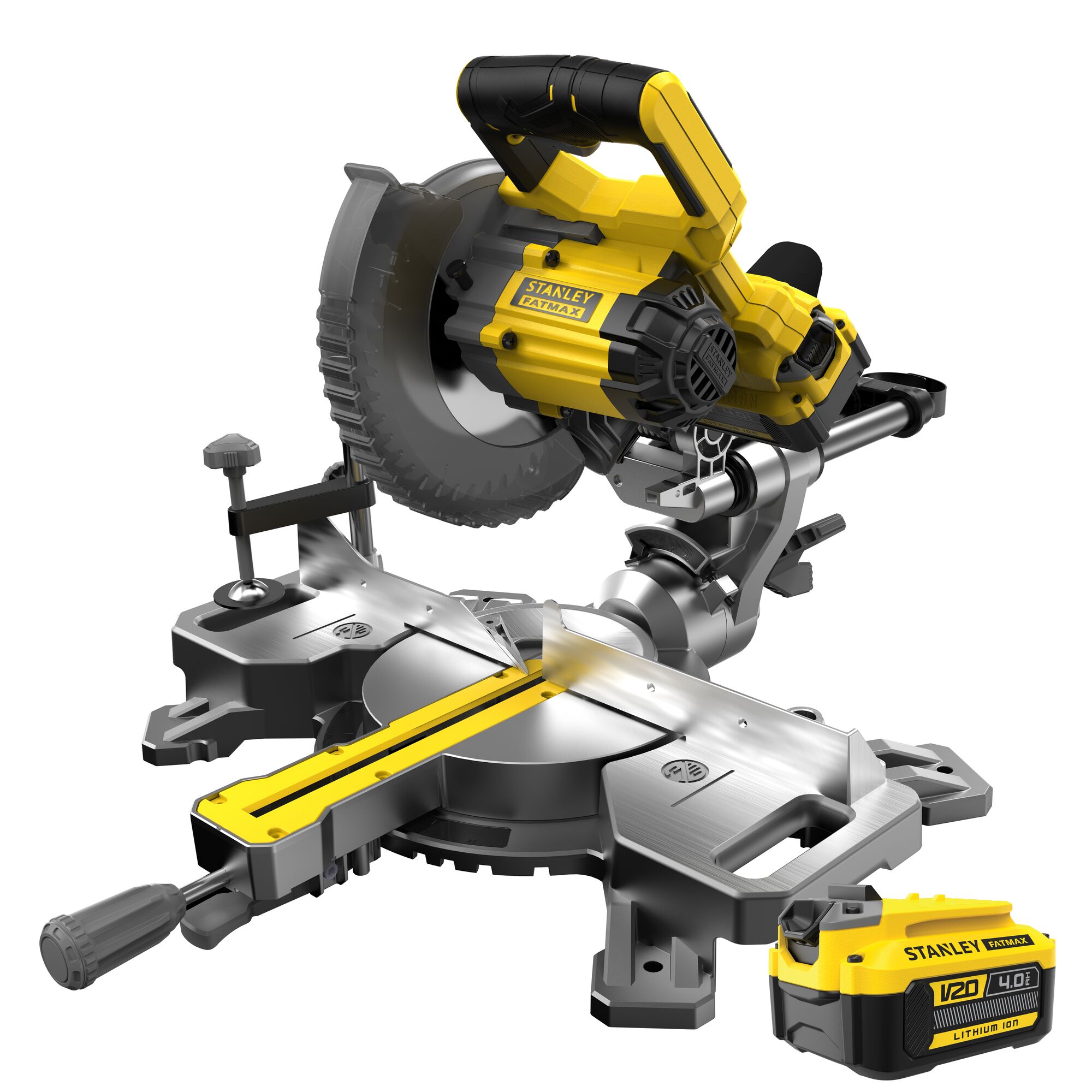 Stanley FATMAX SFMCS701M1 V20 18V Accu Afkortzaag | 190mm | 1x4.0Ah Accu - SFMCS701M1-QW