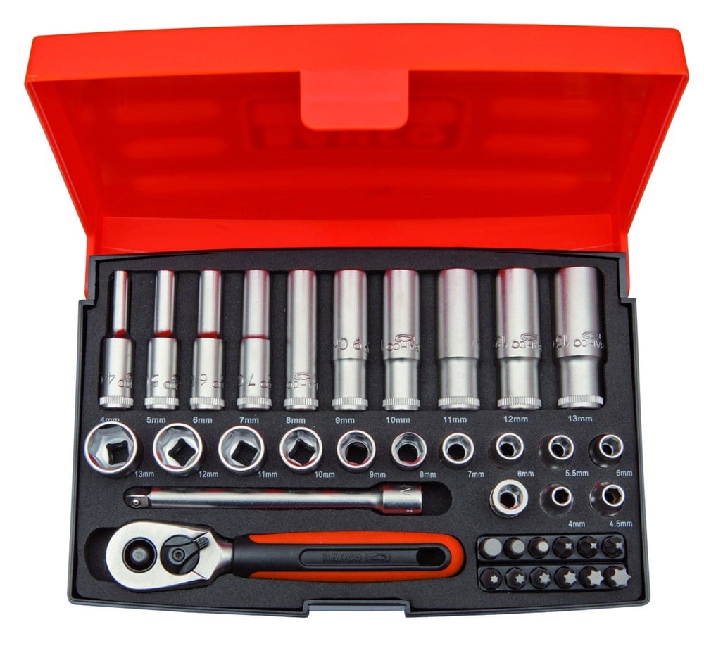 Bahco 38d 1/4" lange doppen en bits | SL25L