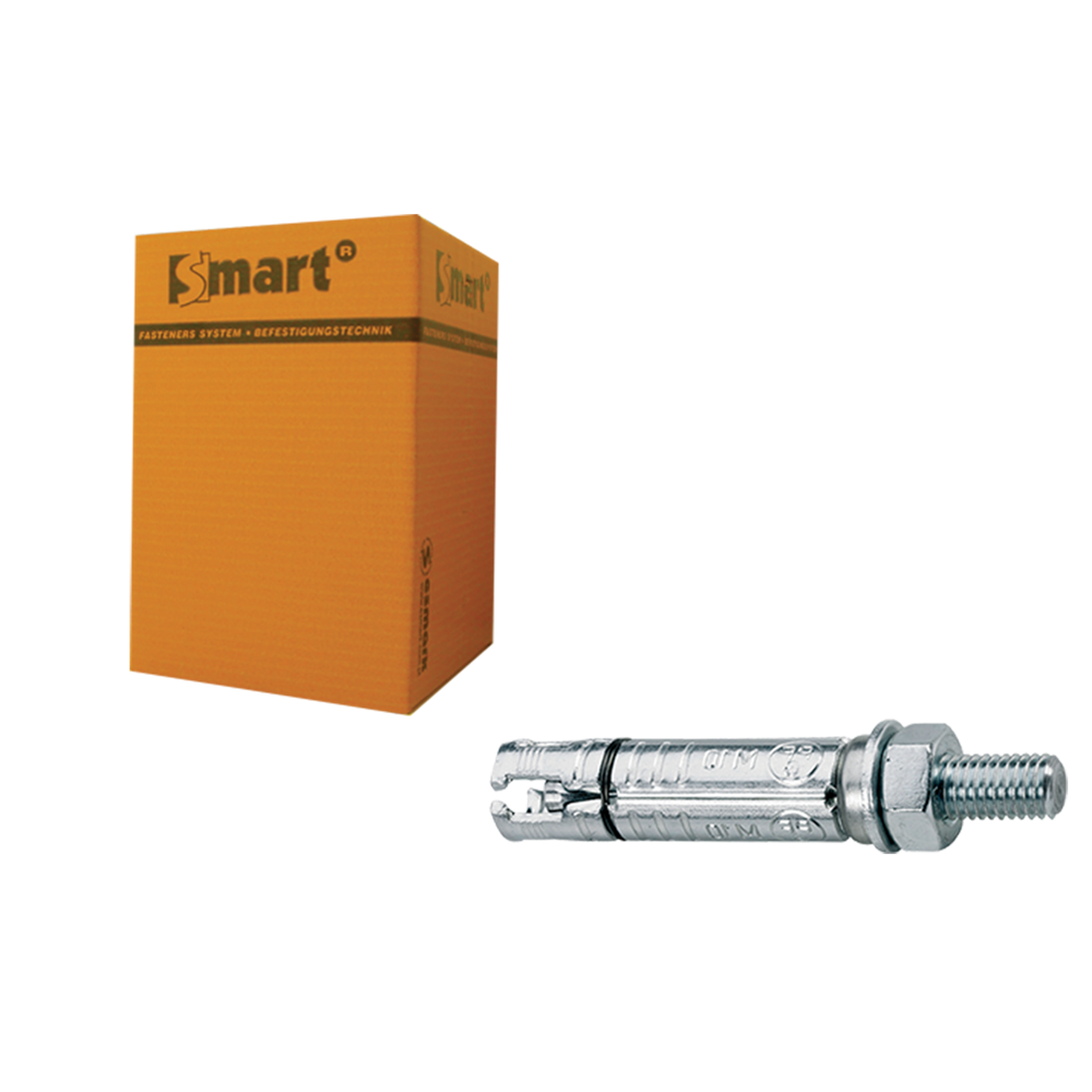 SMART | Keilbout SMART+ankerstang M12x30x120 Zn | 10 st