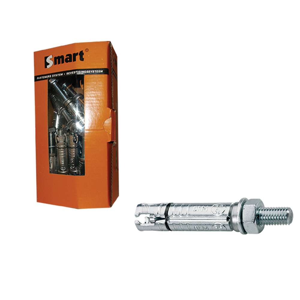 SMART | Keilbout SMART+ankerstang M12x30x120 Zn | 5 st