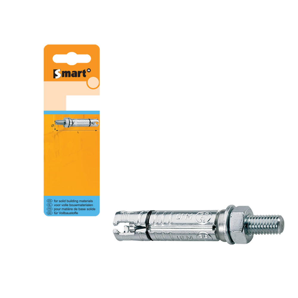 SMART | Keilbout PFG SB +ankerstang M8x45x100 Zn | 2 st