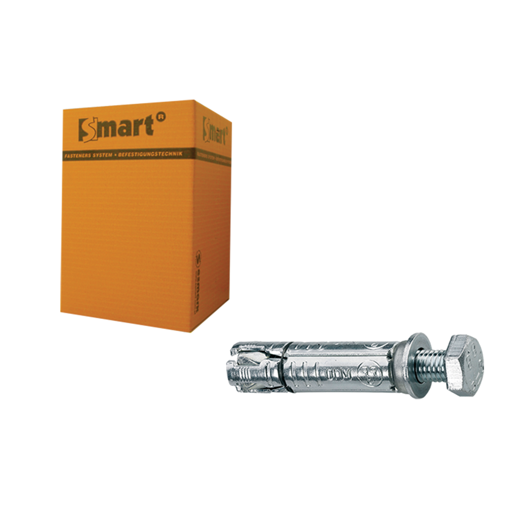 SMART | Keilbout met tapbout M10x15x70 Zn | 25 st