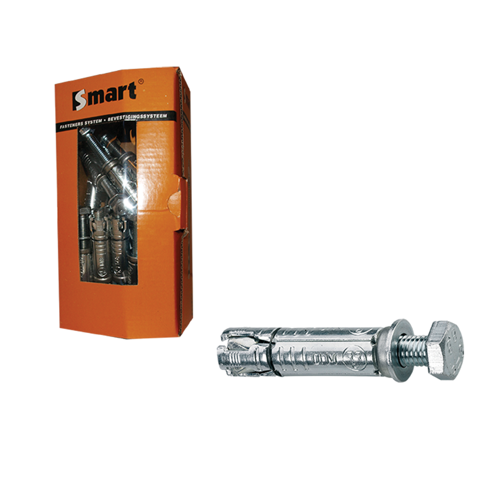 SMART | Keilbout met tapbout M12x20x90 Zn | 10 st