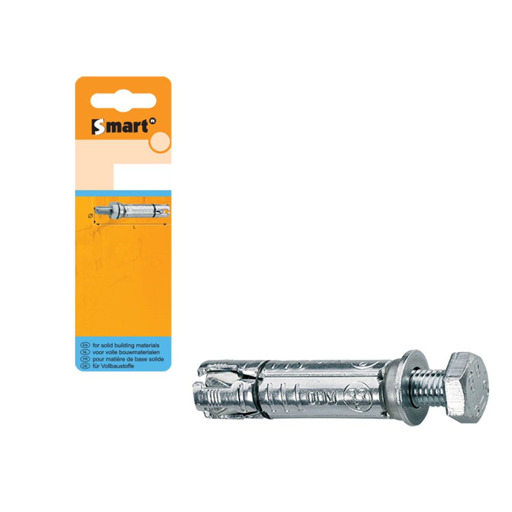 pgb-Europe SMART | Keilbout met tapbout M8x25x70 Zn | 4 st SM000T001080080H