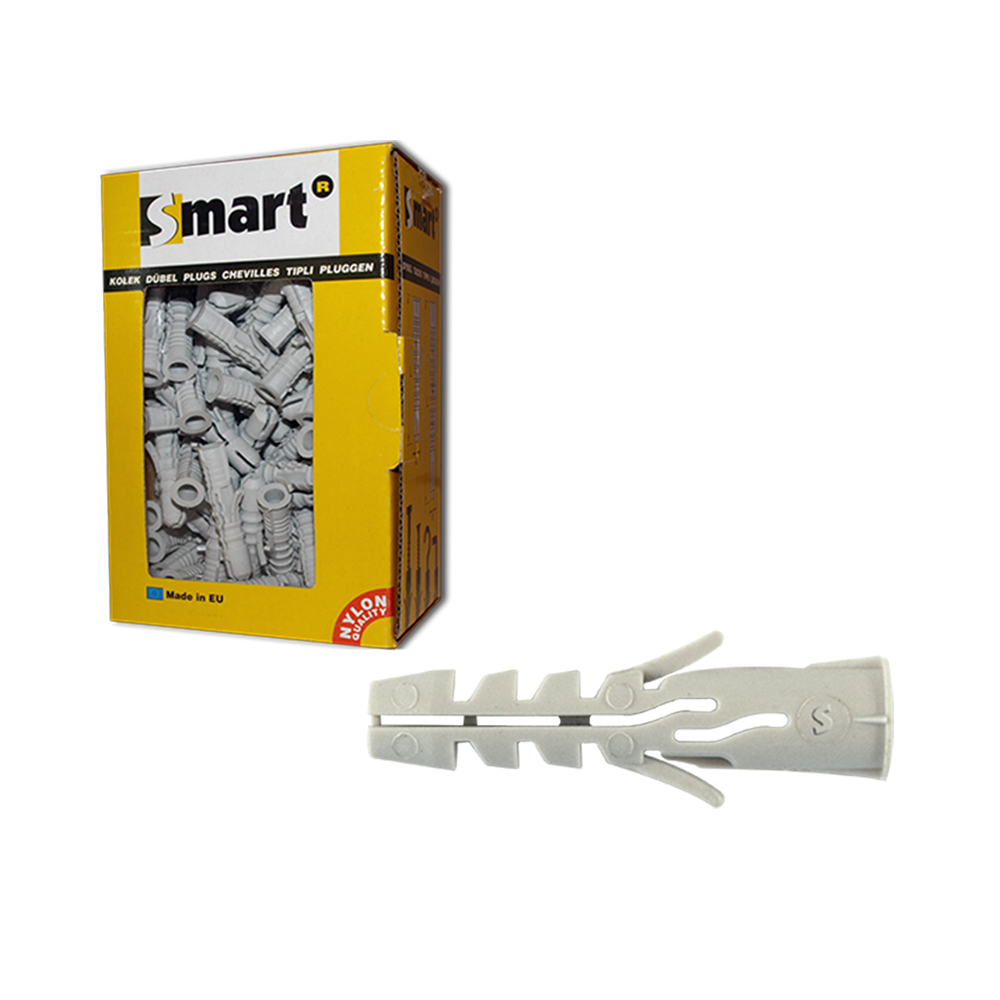 pgb-Europe SMART | Nylon spreidplug met boord SMART Ø 6x30 | 100 st - SM00PBN00060030E